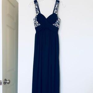 Maxi Navy Formal Dress